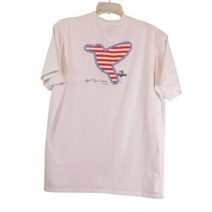 Birddogs Mens XL White April Big Cannons Yorktown 1776 Graphic T-Shirt Cotton